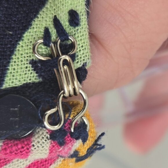 Modcloth Navy Just This Sway Travel Linen Blend Side Zipper Lined Skirt XXS - Picture 9 of 9